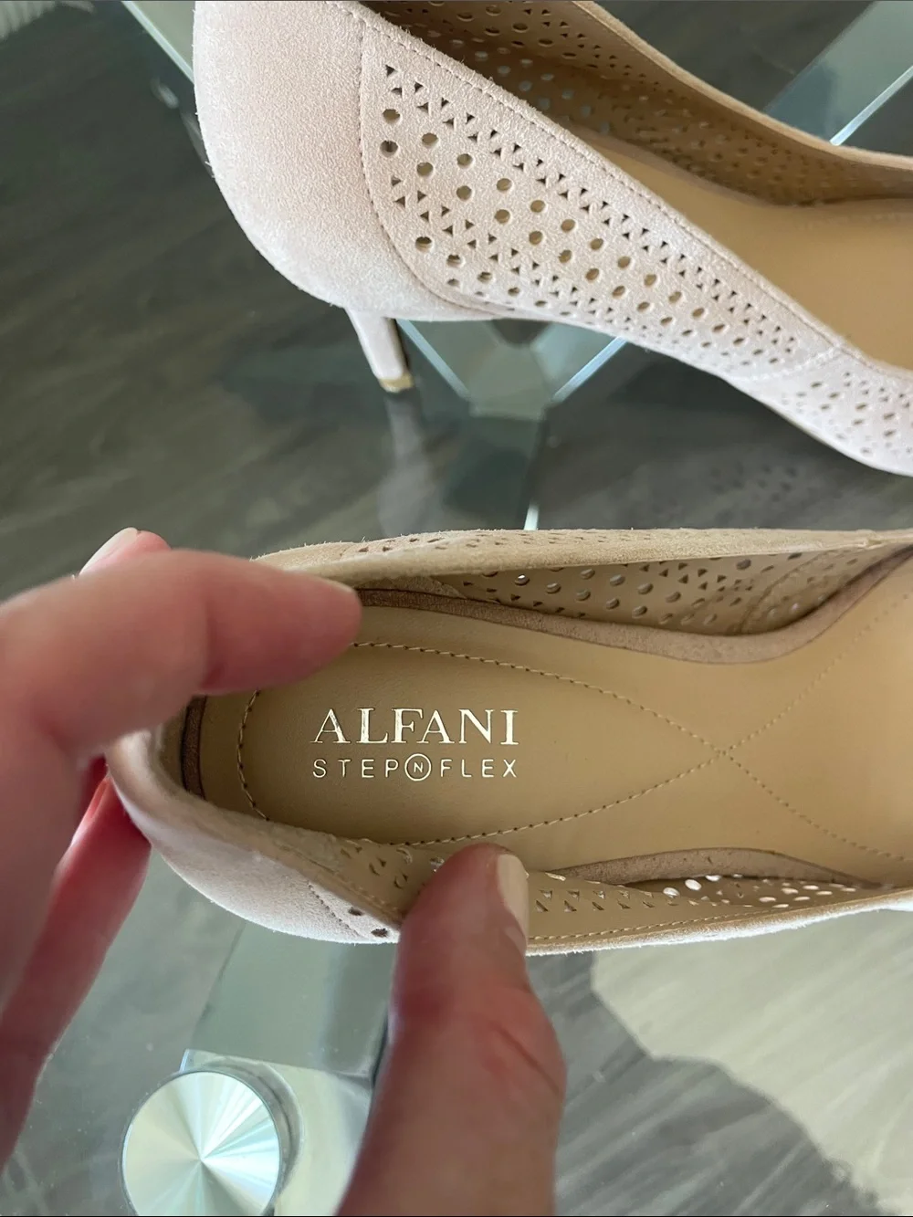 Alfani Step N Flex Women's Jeules Parf Pointed Toe Heels in Nude